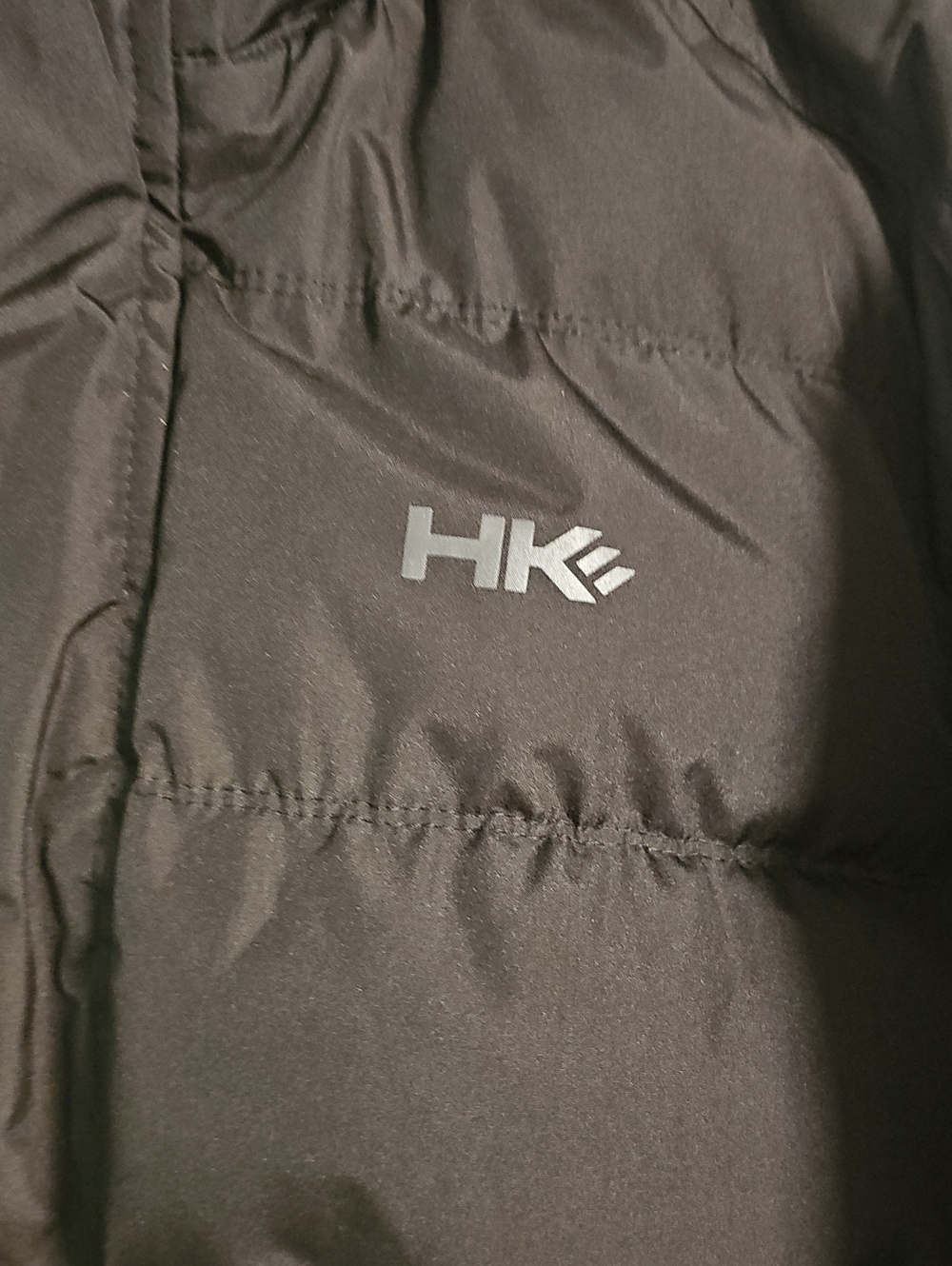 Hawke & Co Black Hooded Puffer Jacket with Subtle Logo - Picture 2 of 9
